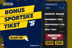 AdmiralBet i Sportske bonus tiket - Prijateljski tiket!